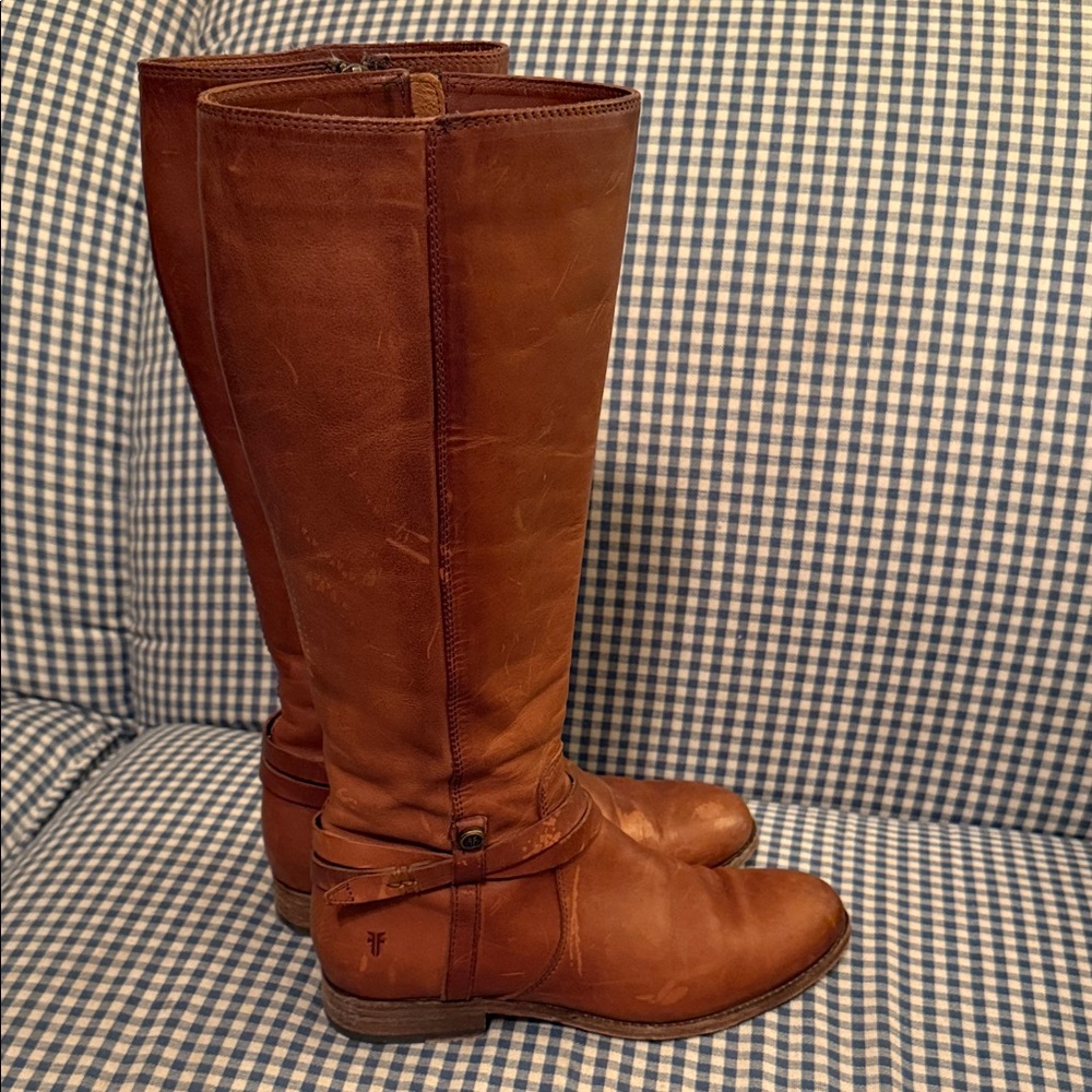 Frye Melissa Belted Boots - Picture 2 of 14